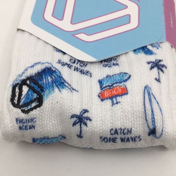 Hexxee Catch Some Waves Beach Pacific Ocean Socks Size Small - Picture 4 of 9